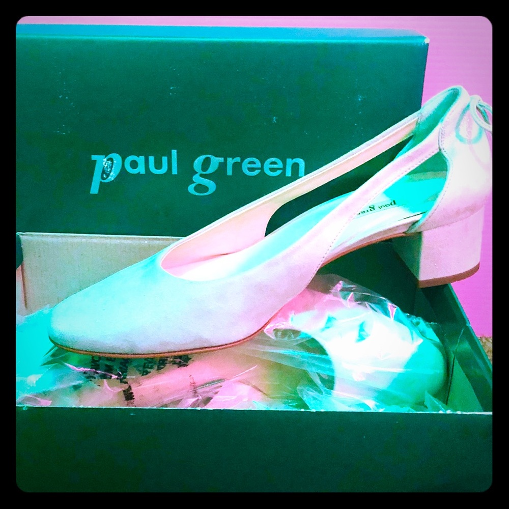 NWT Paul Green WOMENS CASHMERE SUEDE PUMPS SZ 10.5